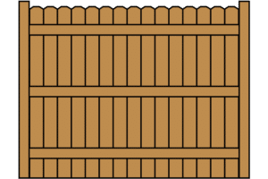 Board to Board Privacy Pine Fence