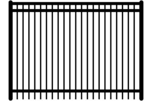 Majestic Flat Top Ornamental Iron Fence