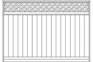 Privacy Vinyl Lattice Top Fence